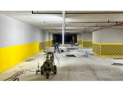 Otopark Duvar ve Kolon Boyama